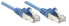 Фото #3 товара Intellinet Network Patch Cable - Cat5e - 7.5m - Blue - CCA - SF/UTP - PVC - RJ45 - Gold Plated Contacts - Snagless - Booted - Lifetime Warranty - Polybag - 7.5 m - Cat5e - SF/UTP (S-FTP) - RJ-45 - RJ-45