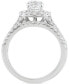 ფოტო #4 პროდუქტის Diamond Halo Triple Row Bridal Set (1-3/4 ct. t.w.) in 14k White Gold