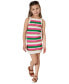 ფოტო #1 პროდუქტის Little Girls Striped Crochet Dress