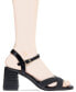 Фото #6 товара Women's Dahlia Braided Block Heel Buckle Dress Sandals