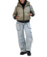 ფოტო #5 პროდუქტის Juniors' Reversible Faux-Fur Hooded Puffer Coat, Created for Macy's