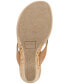 Фото #5 товара Women's Chicklet Wedge Thong Sandals, Created for Macy's