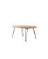 Фото #5 товара Oval Natural Reclaimed Wood Foldable Cocktail Table For Your Living Room