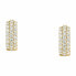 Charming gold-plated hoop earrings with zircons Tesori SAIW145