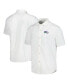 Фото #1 товара Men's White Seattle Seahawks Sport Coconut Point Palm Vista Island Zone Button-Up Camp Shirt