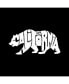 California Bear Men's Raglan Word Art T-shirt Черный, Small - фото #2