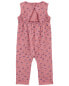 Baby Floral Cotton Jumpsuit 12M