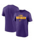 Фото #1 товара Nike Men's Purple LSU Tigers 2024 Sideline Legend Performance T-Shirt