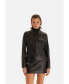ფოტო #1 პროდუქტის Women's Leather Jacket, Nappa Black