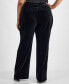 Plus Size Velour Pull-On Pants