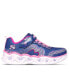 Фото #8 товара Little Girls Heart Lights-Retro Hearts Light-Up Fastening Strap Casual Sneakers from Finish Line