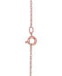 ფოტო #3 პროდუქტის Pink Amethyst (2-1/2 ct. t.w.) and Diamond Accent 18" Pendant Necklace in 14k Rose Gold