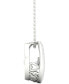 Diamond Framed 18" Pendant Necklace (1/5 ct. t.w.) in 10k White Gold