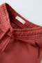 Фото #10 товара Комплект из мягкой ткани, шорты и худи с декоративной строчкой ZARA