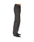 ფოტო #3 პროდუქტის Men's Relaxed Straight Leg coated Black Premium Denim Jeans Zipper Pocket