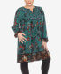 Фото #4 товара Plus Size Paisley Flower Embroidered Sweater Dress