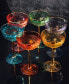 Фото #6 товара Martini And Champagne Vintage Art Deco Coupe Glasses,, Set of 6