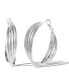 ფოტო #5 პროდუქტის Womens Hoop Earrings Gold or Silver Tone Earrings for Women