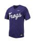 Men's Purple TCU Horned Frogs Replica Full-Button Baseball Jersey