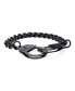 Biker Jewelry Couples Handcuff Statement Bracelet for Men Cuban Curb Chain Stainless Steel 8.5 Inch