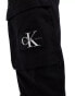 Calvin Klein Jeans skinny cargo trousers in black Черный, L - W34 - фото #4