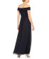 Off-The-Shoulder Chiffon Gown