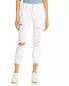 Фото #2 товара FRAME Le High Ankle Straight Leg Jeans in Blanc Destruct White Size 25