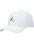 Men's White Metal Logo Adjustable Hat