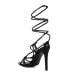 Фото #2 товара Trixy Knot Lace Up High Heel Sandal