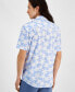 Фото #2 товара Men's Palm Breeze Regular-Fit Stretch Printed Button-Down Poplin Shirt, Created for Macy's