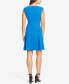 Фото #2 товара American Living Women's New Pleated Jacquard Dress Royal Blue 16