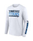 Men's Navy, White Tennessee Titans Two-Pack 2023 Schedule T-shirt Combo Set Синий, L - фото #4