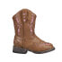 Фото #1 товара Roper Glitter Gypsy Square Toe Cowboy Toddler Girls Brown, Multi Casual Boots 0