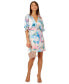 Фото #1 товара Women's Printed Satin Kimono Dress