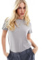 Фото #1 товара ASOS DESIGN ultimate cotton t-shirt with crew neck in grey marl