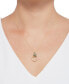 ფოტო #2 პროდუქტის Emerald (5/8 ct. t.w.) & Diamond (1/20 ct. t.w.) 18" Pendant Necklace in 14k Gold