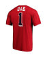 Фото #4 товара Men's Red Washington Nationals Number One Dad Team T-shirt