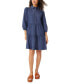 Фото #1 товара Платье женское Jones New York с коротким рукавом и застежкой на полочке