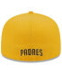 ფოტო #3 პროდუქტის Men's Brown/Gold San Diego Padres Gameday Sideswipe 59fifty Fitted Hat