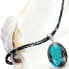 Mysterious Deep Sea necklace with Lampglas pearl with pure silver NP11