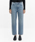 ფოტო #1 პროდუქტის Women's Forward Seams Straight Jeans