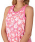 ფოტო #4 პროდუქტის Women's Printed Sleeveless Nightgown