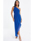 Фото #1 товара Women's Chiffon One-Shoulder Maxi Dress With Split