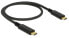 Delock 85529 - 0.5 m - USB C - USB C - USB 3.2 Gen 2 (3.1 Gen 2) - 10000 Mbit/s - Black