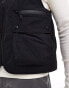 River Island utility gilet in black Черный, M - Chest 38-40 - фото #2