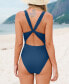 Фото #3 товара Women's Back Cross One Piece Swimsuit