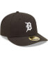 Фото #3 товара Men's Detroit Tigers Black, White Low Profile 59FIFTY Fitted Hat