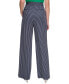 Фото #2 товара Women's Striped High-Rise Wide-Leg Pants