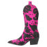 Фото #3 товара Dingo Live A Leather Cow Printed Snip Toe Cowboy Womens Size 8 M Casual Boots