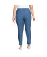 Фото #4 товара Plus Size Active High Rise Soft Performance Refined Tapered Ankle Pants